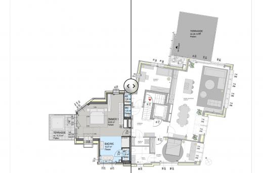 Grundrissoptimierung Wohnung 1190