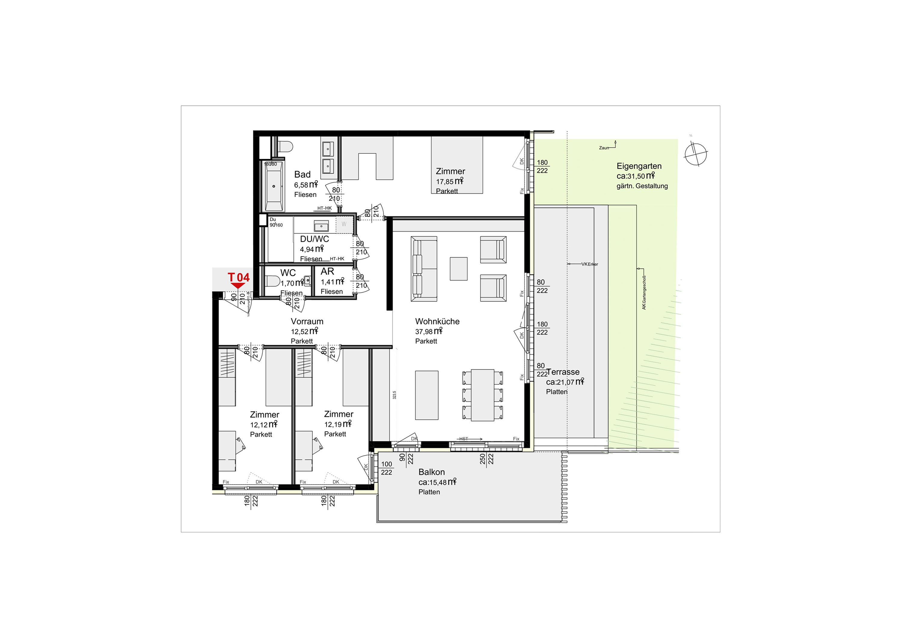 Grundrissoptimierung eines Bauprojektes - Vorher-Bild